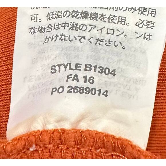 2/$30 J. Crew Slim Perfect Long Sleeve T-Shirt Deep Ember Orange Size XXS - Picture 13 of 14